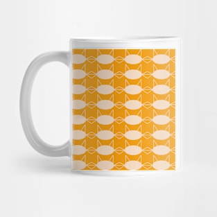 Abstract Deco Cat Repeat Pattern Mug